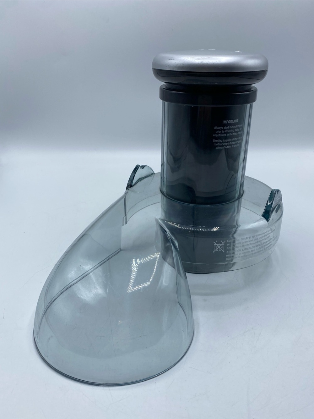 Breville JE98XL Juice Fountain Plus Top Lid Cover Chute Replacement Part Used